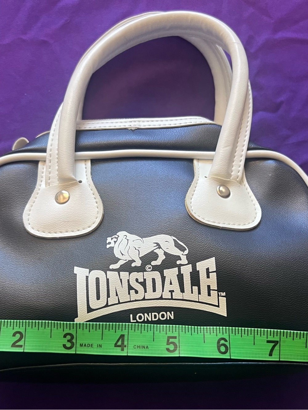 Vintage Lonsdale London Mini Bowler Bag MINT EUC - Picture 7 of 10